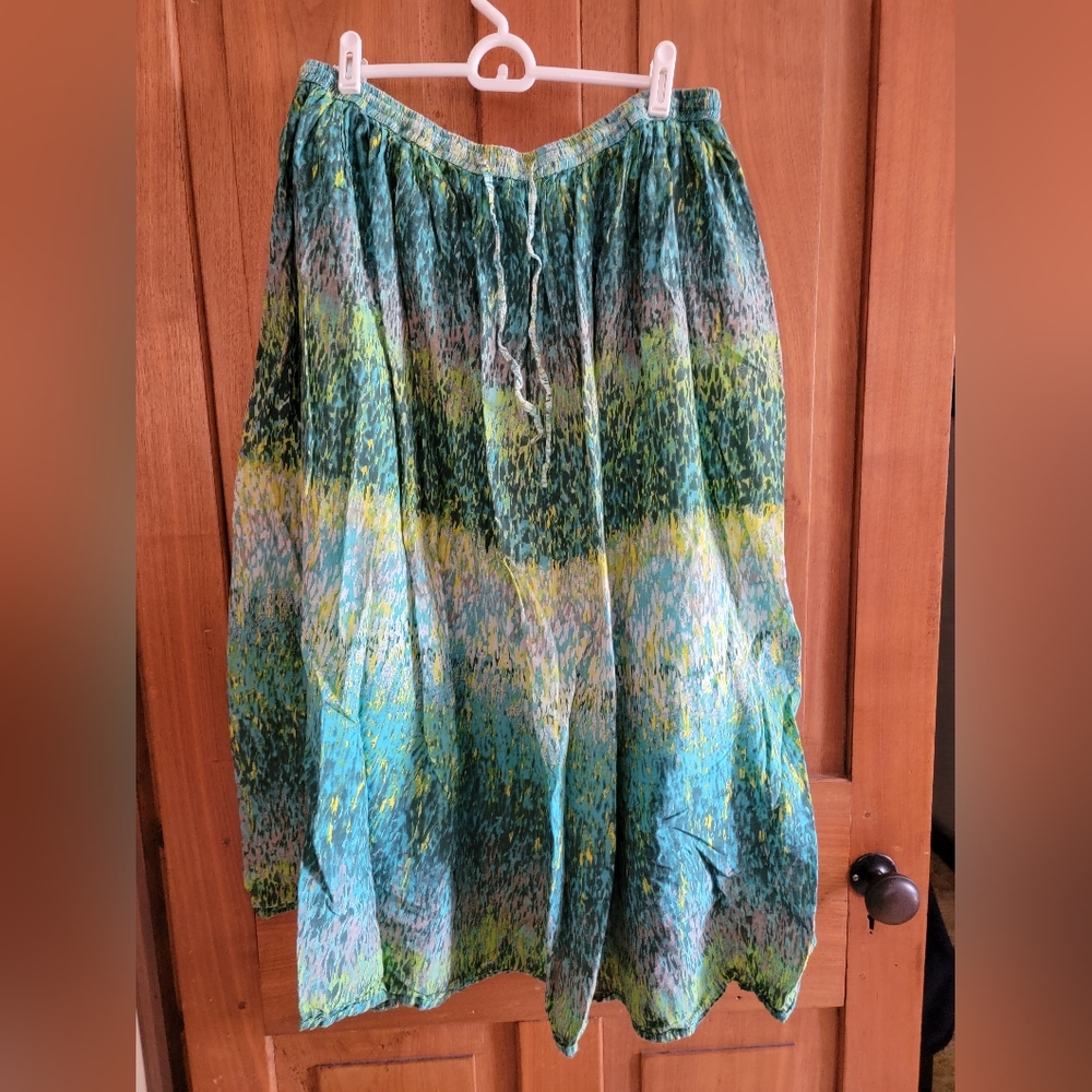 Breezy Beautiful Tiered Cotton Skirt